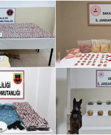 İçişleri Bakanlığı koordinesinde 35 ilde düzenlenen narkotik operasyonlarında 172 zanlı tutuklandı