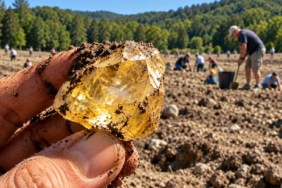 ABD'deki Crater of Diamonds Parkında Ziyaretçilerin Bulduğu Değerli Taşlar Dikkat Çekiyor