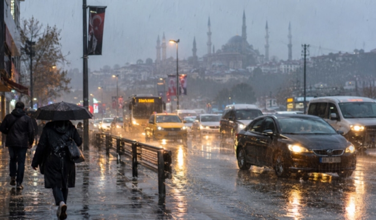 İstanbul'da Su Baskınlarına Yol Açan Sağanak Akşam Yeniden Şiddetlenecek